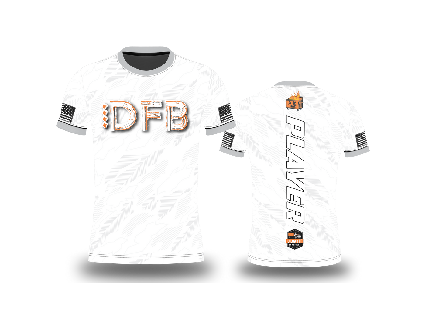 DUMPSTER FIRE BAGGERS JERSEY-WHITE