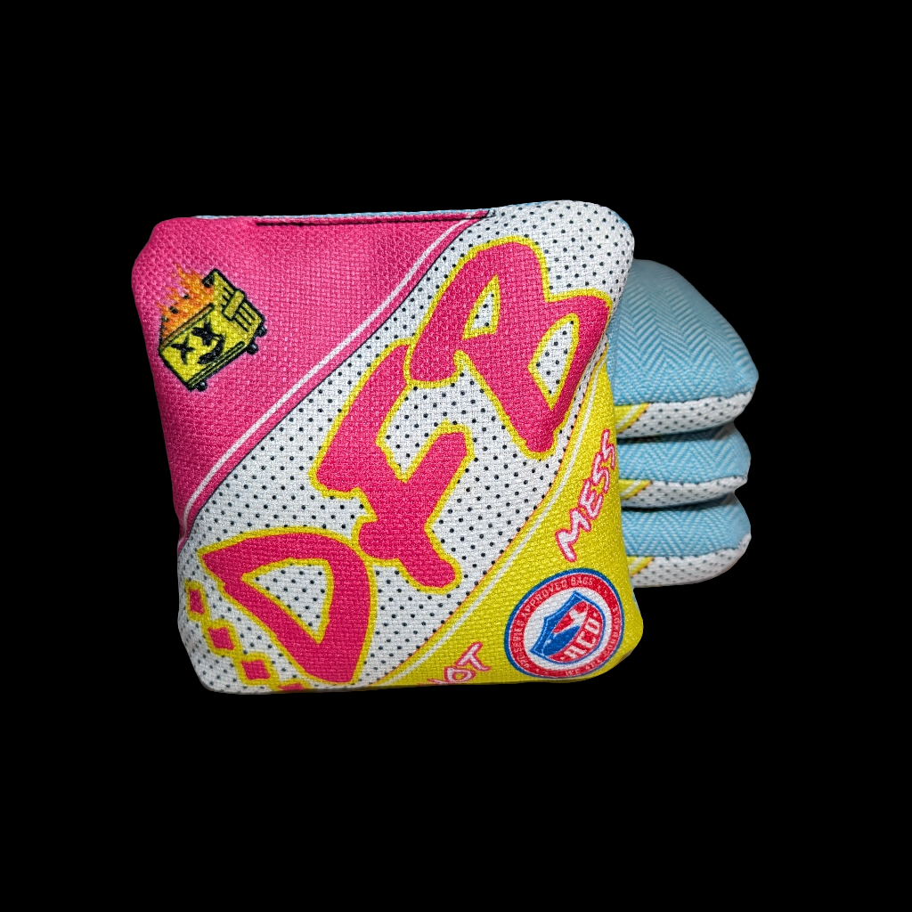 "KC Major" Hot Mess Pink/White/Yellow