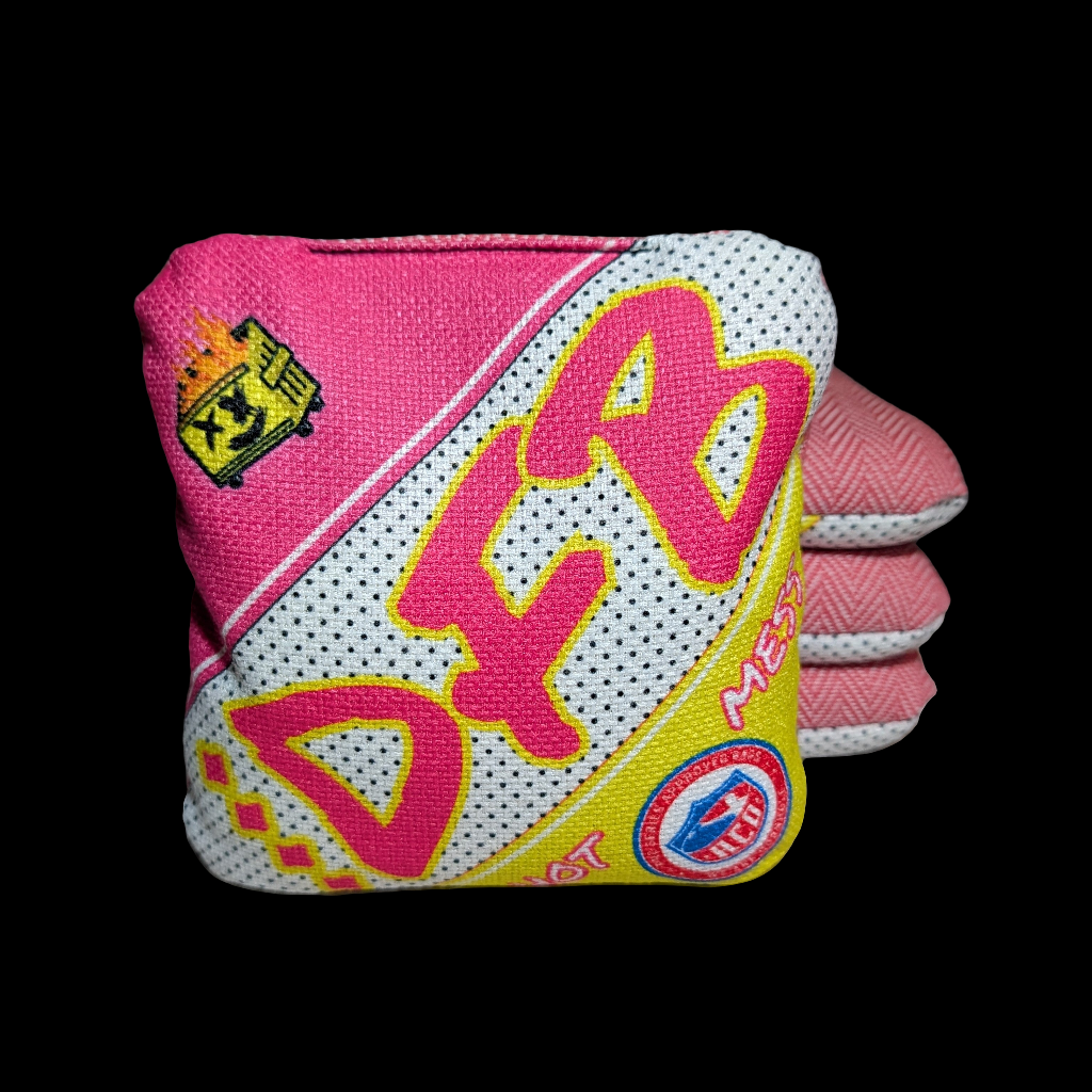 "KC Major" Hot Mess Pink/White/Yellow