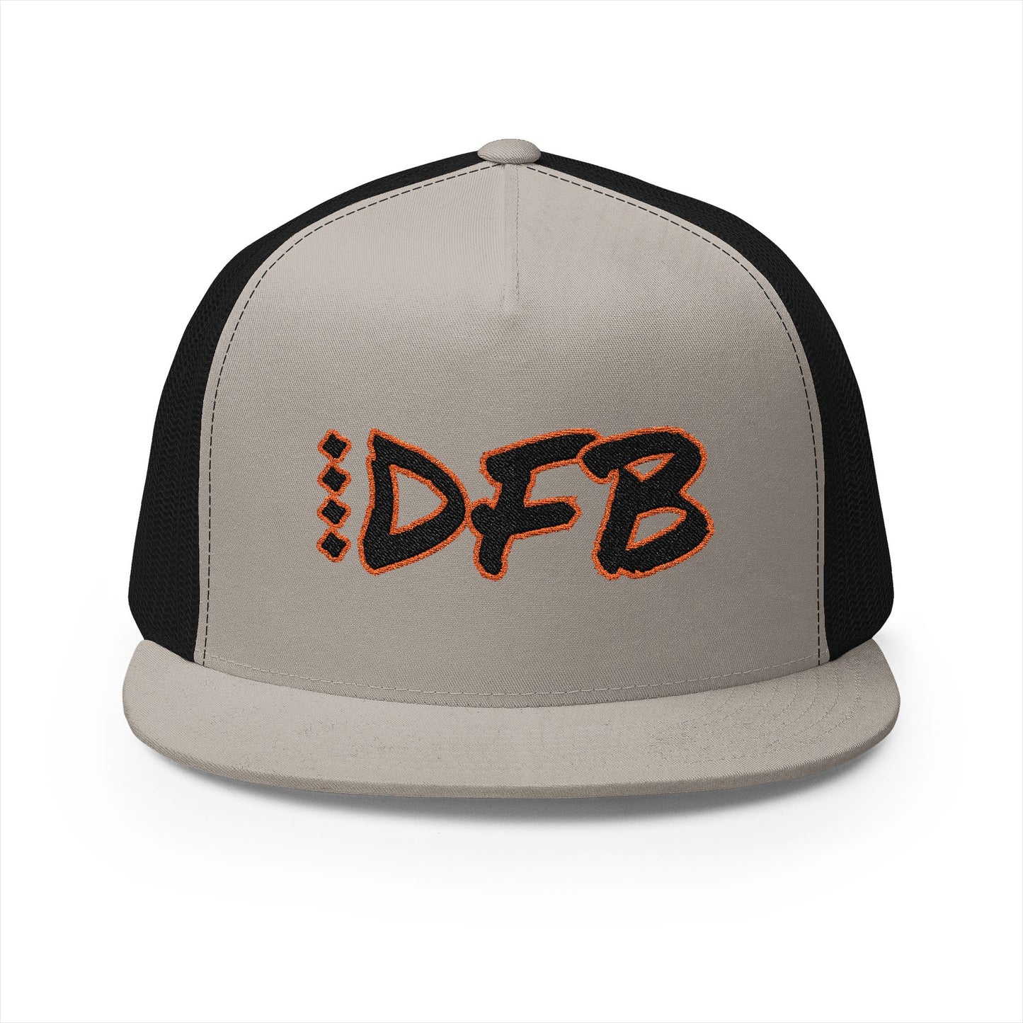 DFB Flat Bill - Silver/Black/Orange