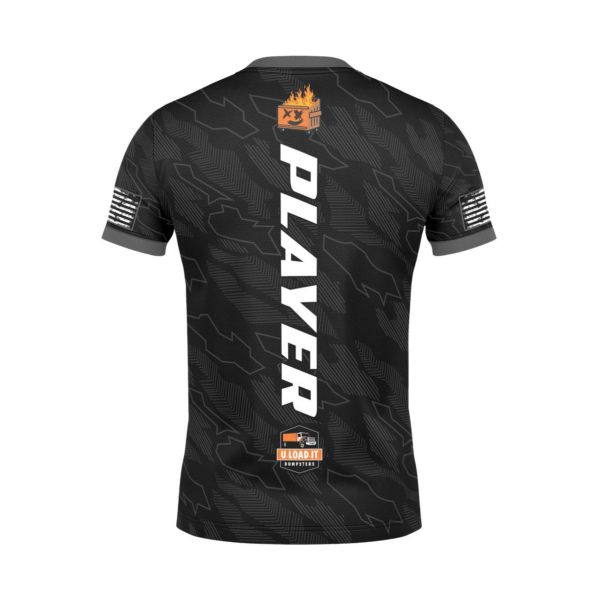 DUMPSTER FIRE BAGGERS JERSEY-BLACK- NEW LOGOS!!