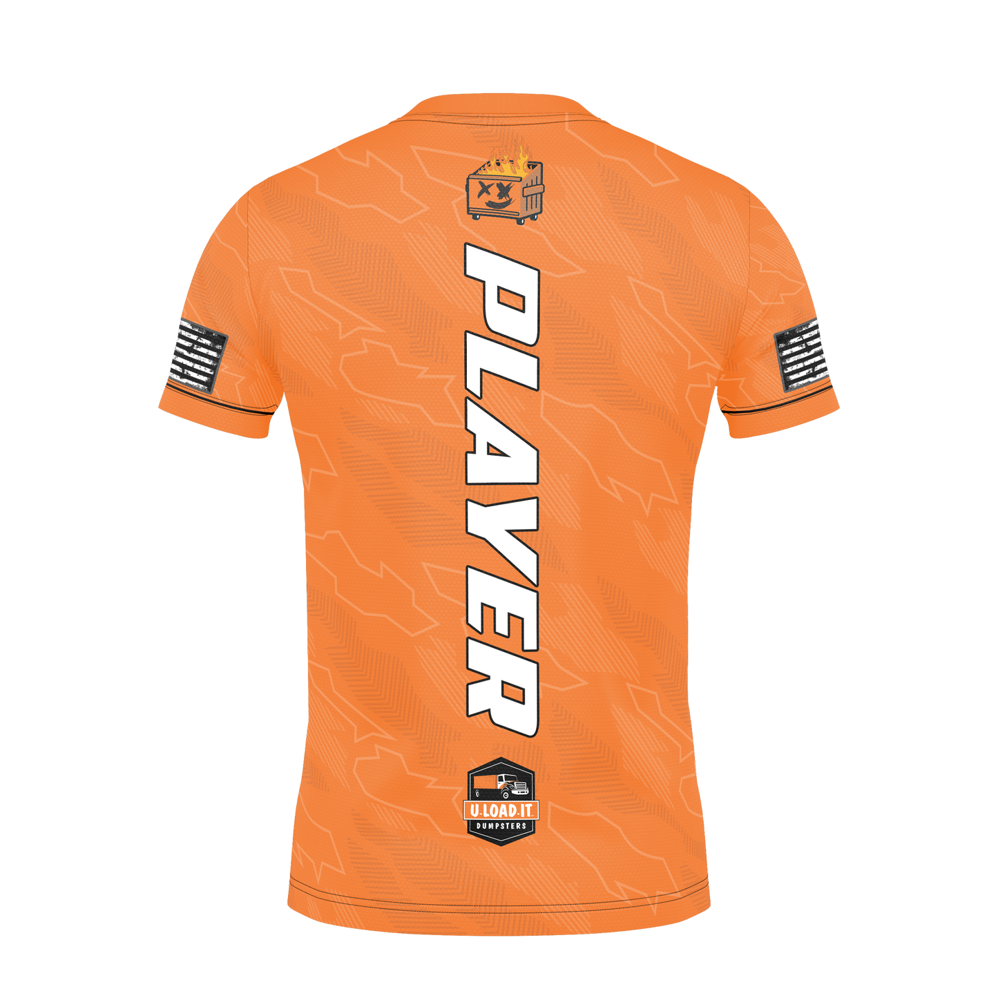 DUMPSTER FIRE BAGGERS JERSEY-ORANGE- UPDATED LOGOS!!