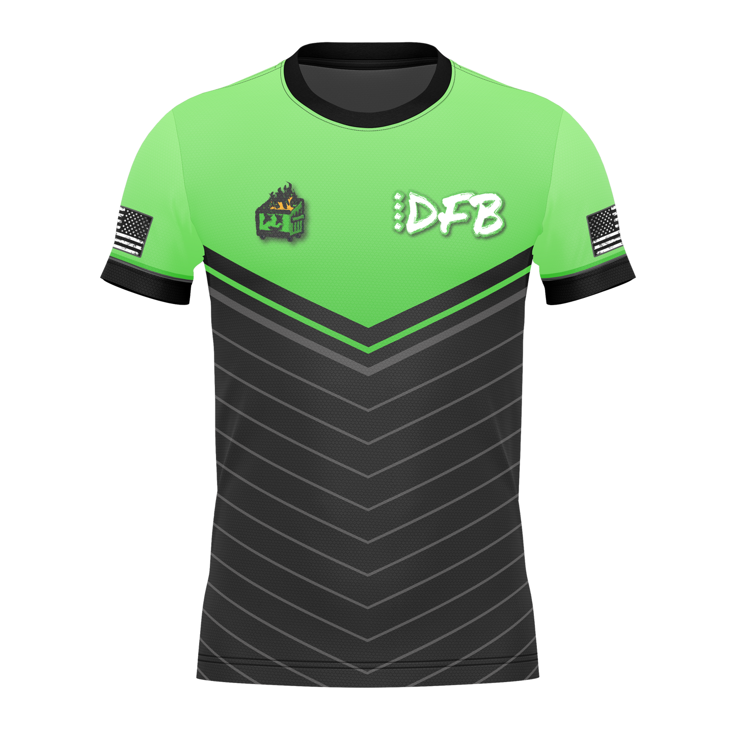 DUMPSTER FIRE BAGGERS JERSEY-SZN 22- LIME GREEN
