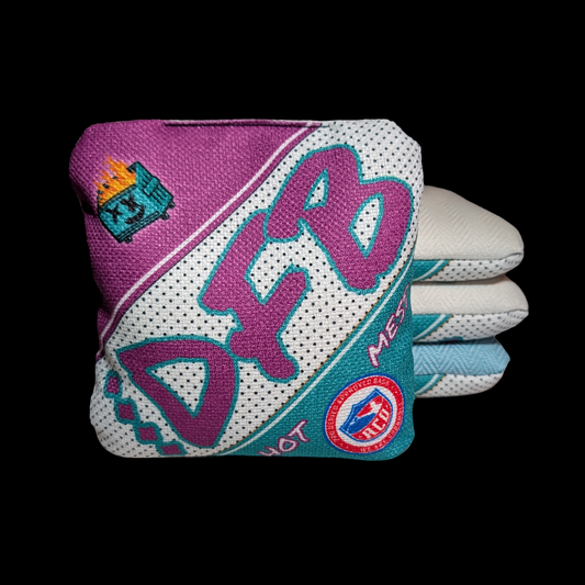 "KC Major" Hot Mess Pink/White/Teal